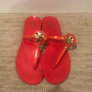 Tory Burch Red Jelly Sandals
